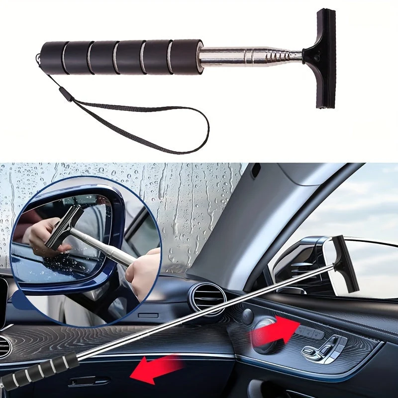 Euroselle MIRRORPRO Retractable Car Mirror Cleaner For Rain And Snow