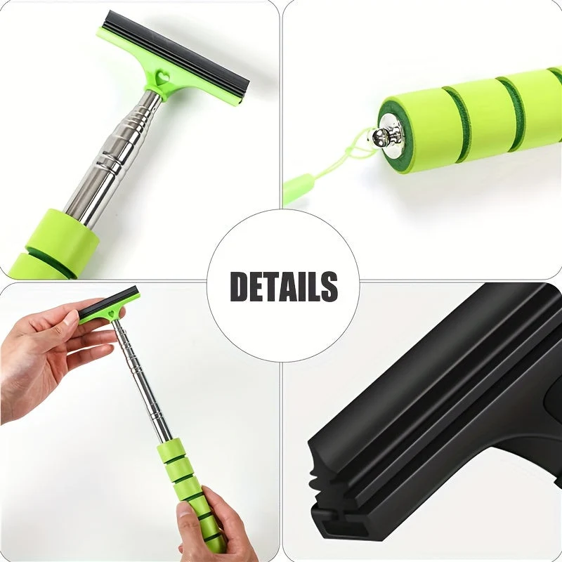 Euroselle MIRRORPRO Retractable Car Mirror Cleaner For Rain And Snow
