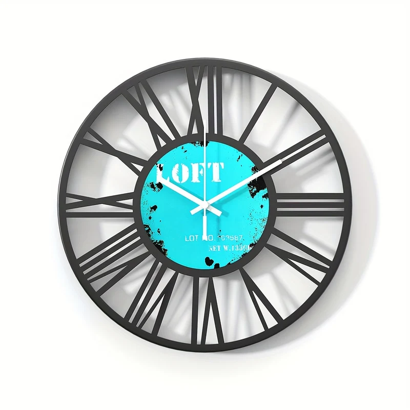 Euroselle Retro Roman Numeral Wall Clock Retro Roman