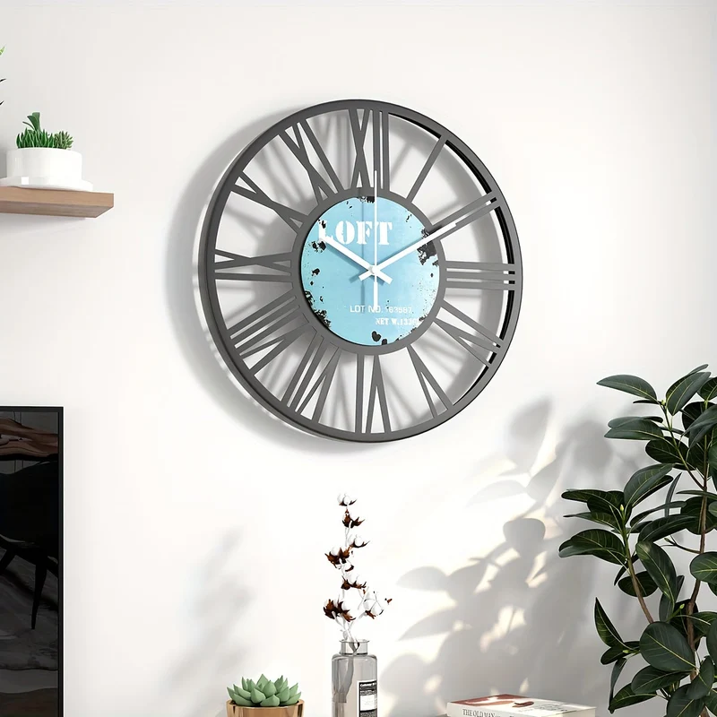 Euroselle Retro Roman Numeral Wall Clock Retro Roman