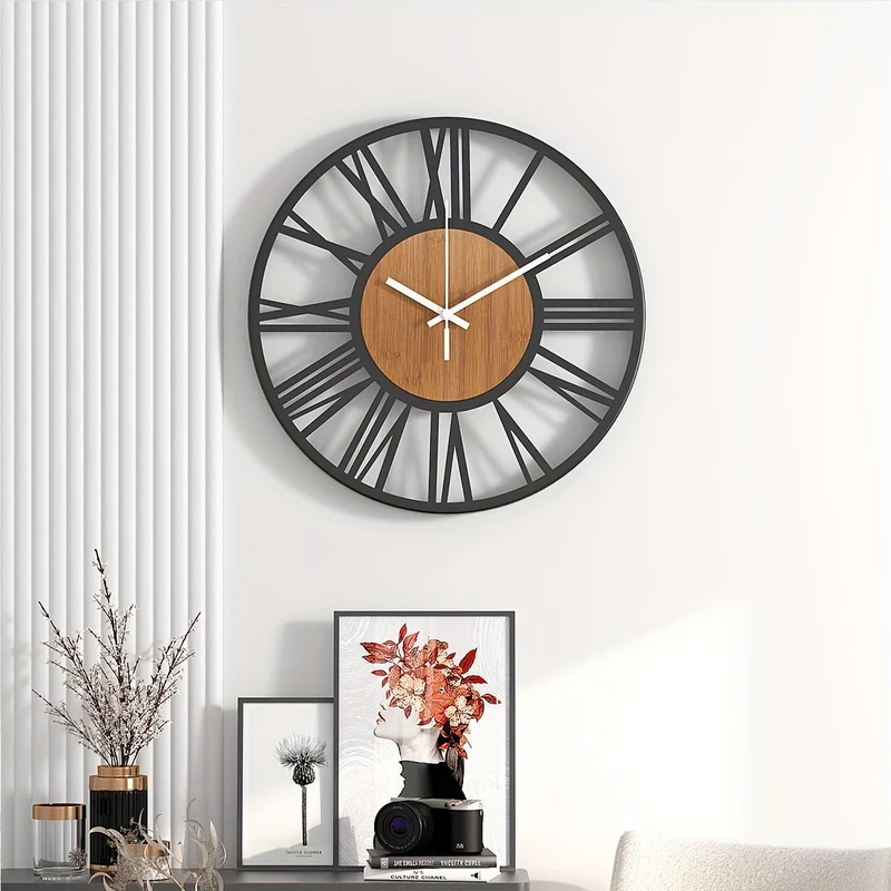 Euroselle Retro Roman Numeral Wall Clock Retro Roman