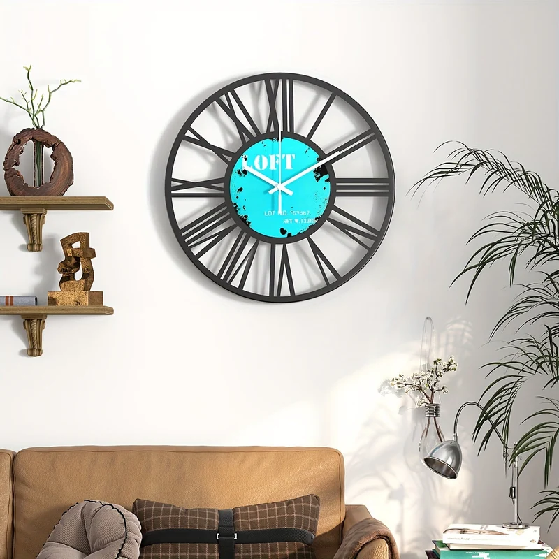 Euroselle Retro Roman Numeral Wall Clock Retro Roman