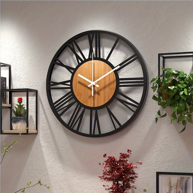 Euroselle Retro Roman Numeral Wall Clock Retro Roman