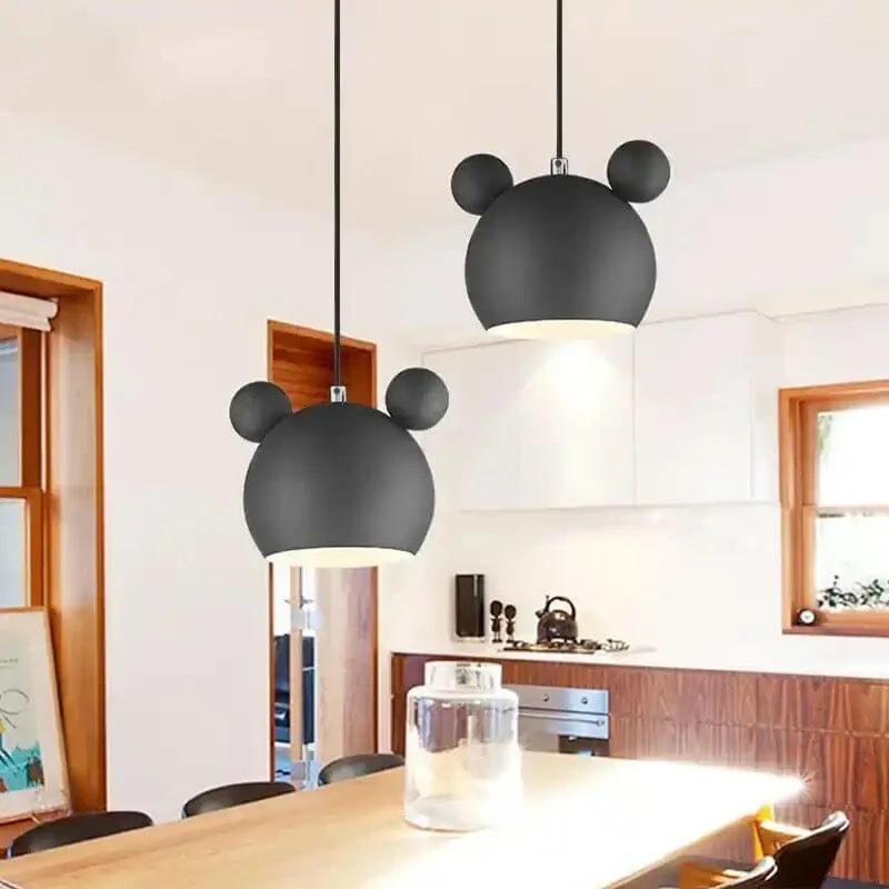 Mickey Mouse LED Colorful Pendant Light by Euroselle