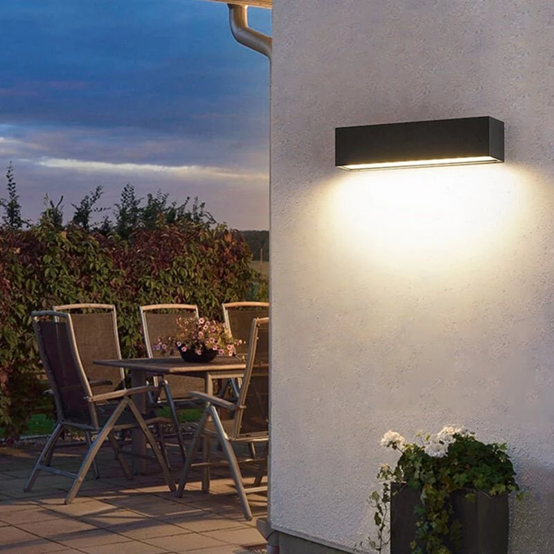 Asteron Waterproof LED Outdoor Wall Light Aluminum Fixture By Euroselle