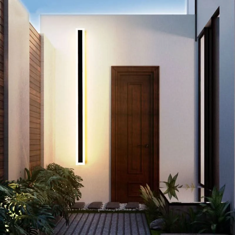 Euroselle Modern Weatherproof Outdoor Wall Light For Garden Balcony Terrace With Warm Glow