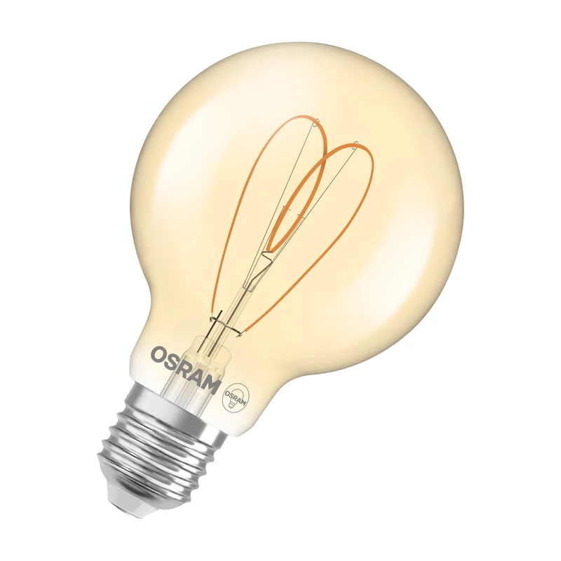 OSRAM Vintage 1906 Globe LED-Lampe Gold, 8W, 806lm, E27 , Comfort warm white , E27