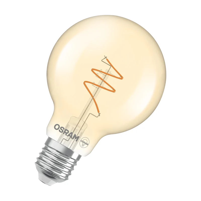 OSRAM Vintage 1906 Globe LED-Lampe Gold, 4.9W, 470lm, 2200K , Comfort warm white , E27