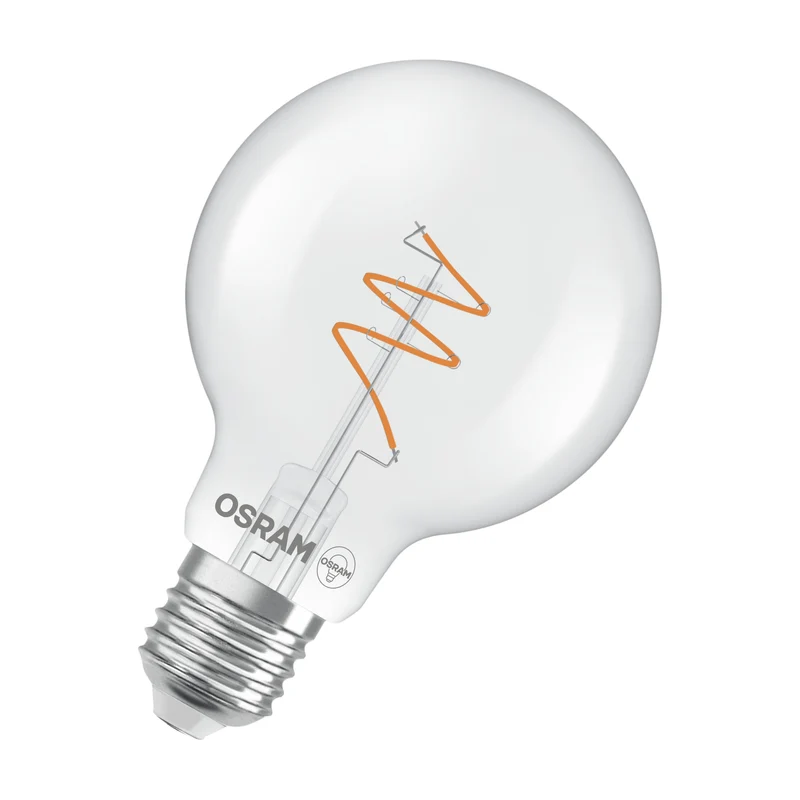 OSRAM Vintage 1906 Globe LED-Lampe Klar, 4.6W, 470lm, E27 , Warmweiß