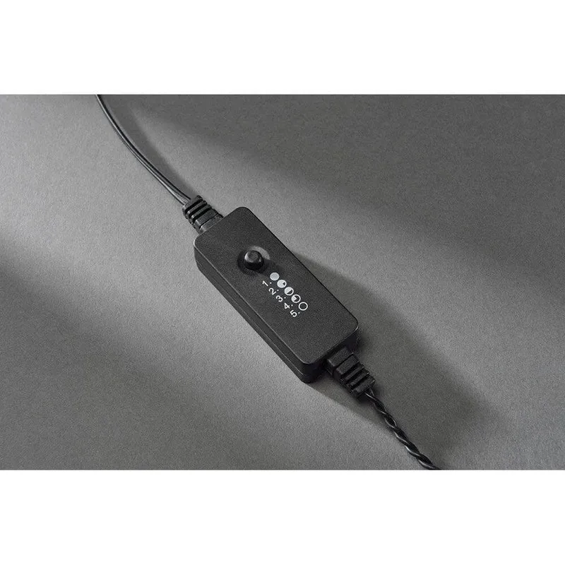 Micro LED Lichterkette mit Dimmer IP67 40 Warmweiße Dioden IP44