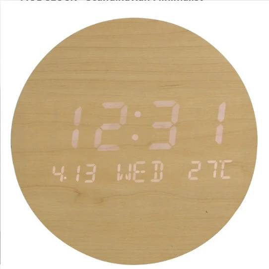 Euroselle Scandinavian Minimalist Digital Wall Clock Stylish And Modern