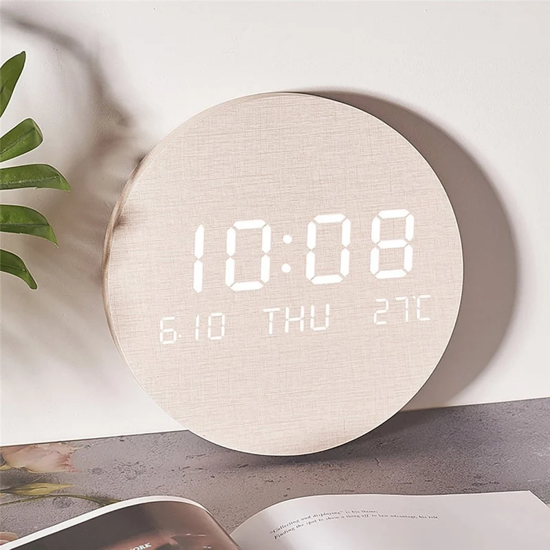 Euroselle Scandinavian Minimalist Digital Wall Clock Stylish And Modern