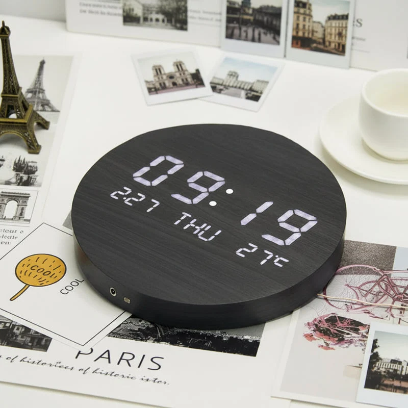 Euroselle Scandinavian Minimalist Digital Wall Clock Stylish And Modern