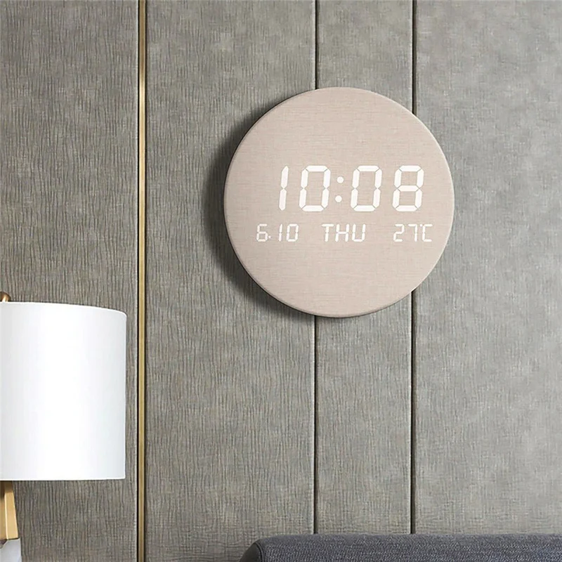 Euroselle Scandinavian Minimalist Digital Wall Clock Stylish And Modern