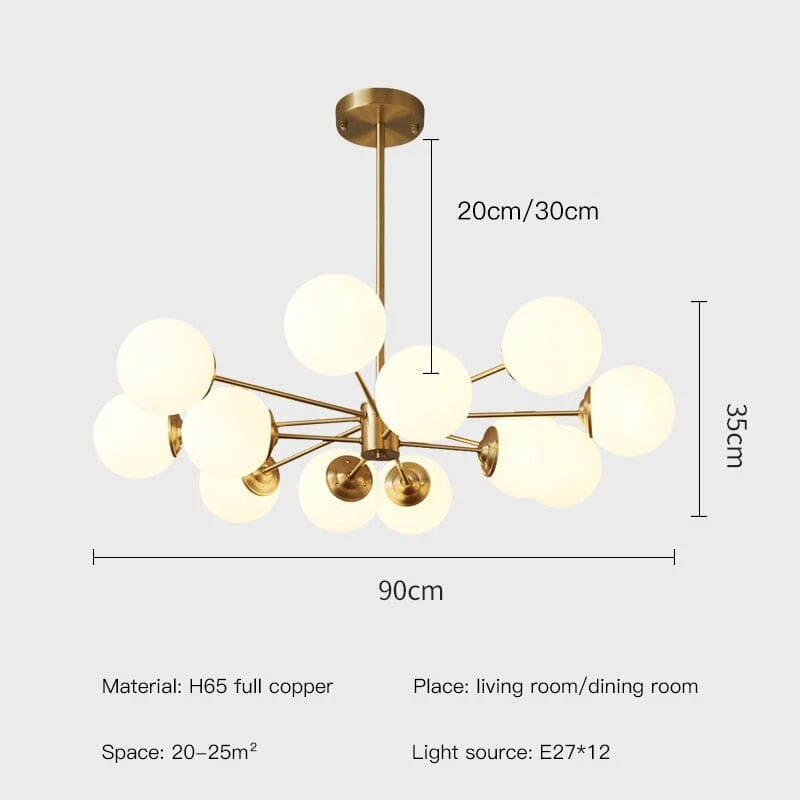 Melanie Bubble Chandelier By Euroselle Elegant Lighting Fixture