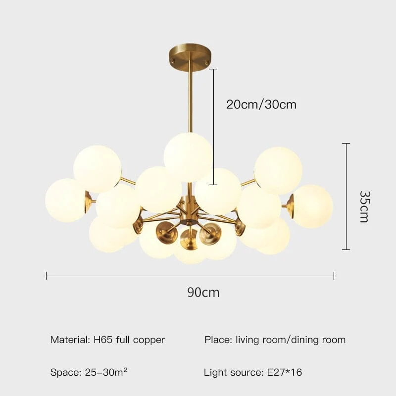 Melanie Bubble Chandelier By Euroselle Elegant Lighting Fixture
