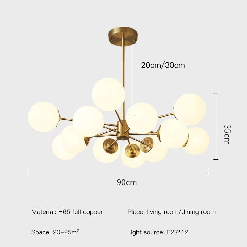 Melanie Bubble Chandelier By Euroselle Elegant Lighting Fixture