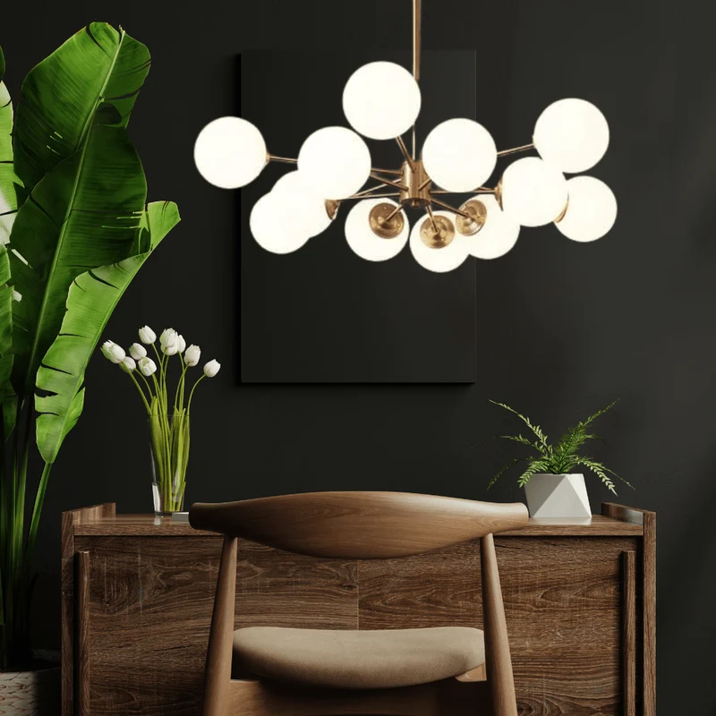 Melanie Bubble Chandelier By Euroselle Elegant Lighting Fixture