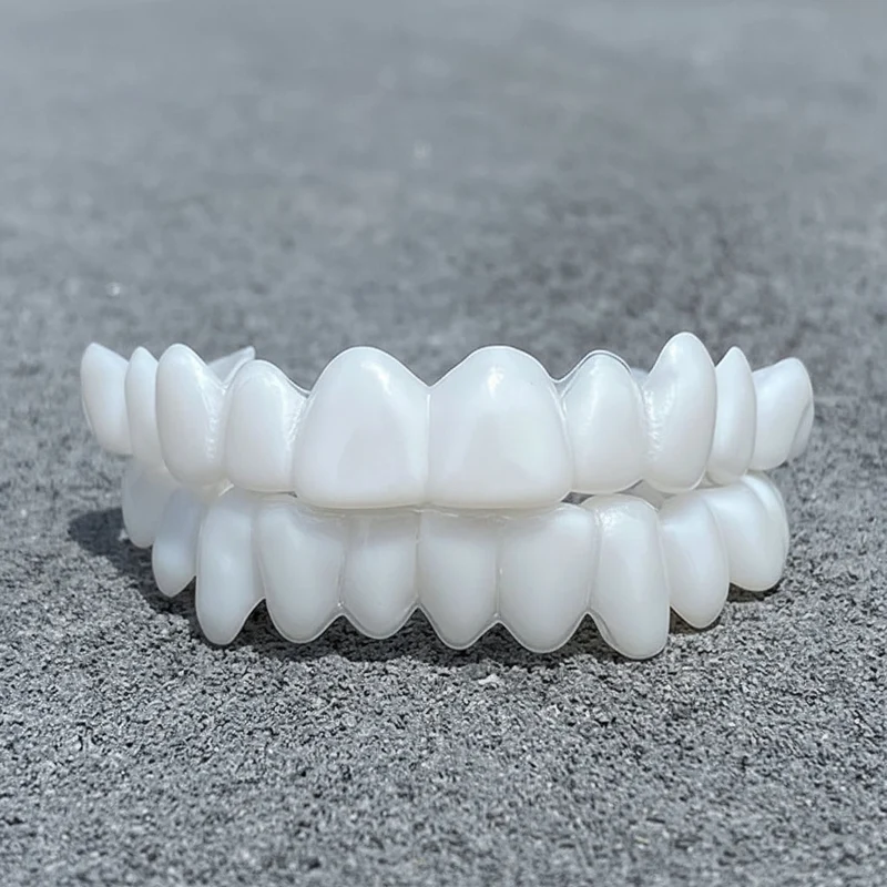 Euroselle Aesthetic Reusable Dentures With White Dental Lenses For Natural-Looking Confident Smile