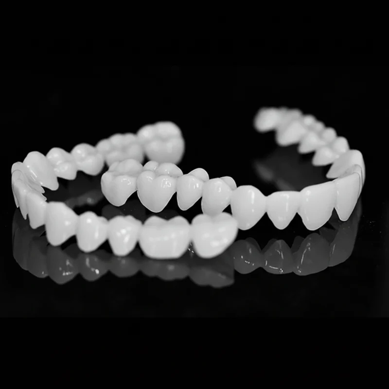 Euroselle Aesthetic Reusable Dentures With White Dental Lenses For Natural-Looking Confident Smile