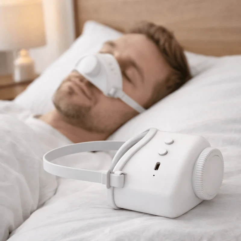Euroselle Smart Nebulizer For Nighttime Airway Moisture And Snore Relief With Auto Sensor