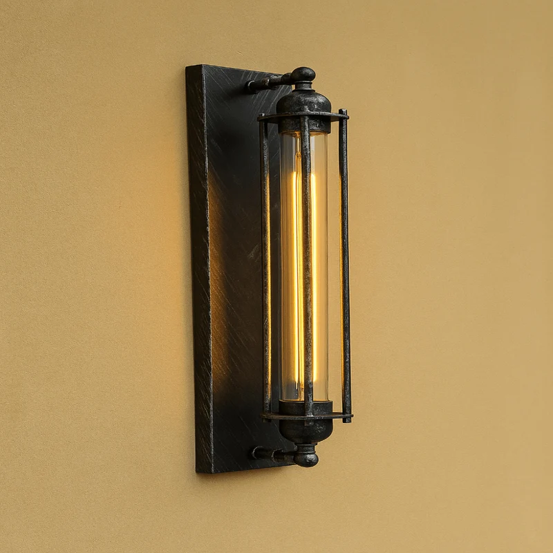 Vintage LED Wall Light With Warm Glow And Classic Metal Design - Euroselle