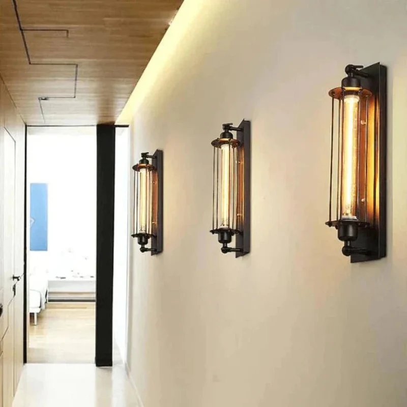 Vintage LED Wall Light With Warm Glow And Classic Metal Design - Euroselle