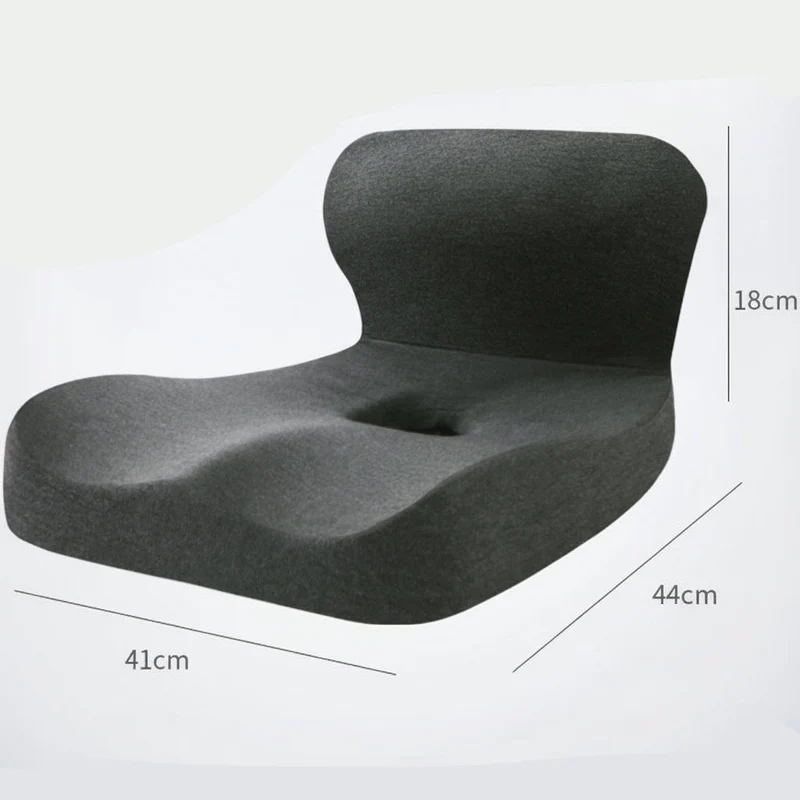 Euroselle L-Shaped Memory Foam Back Support Cushion For Pain Relief