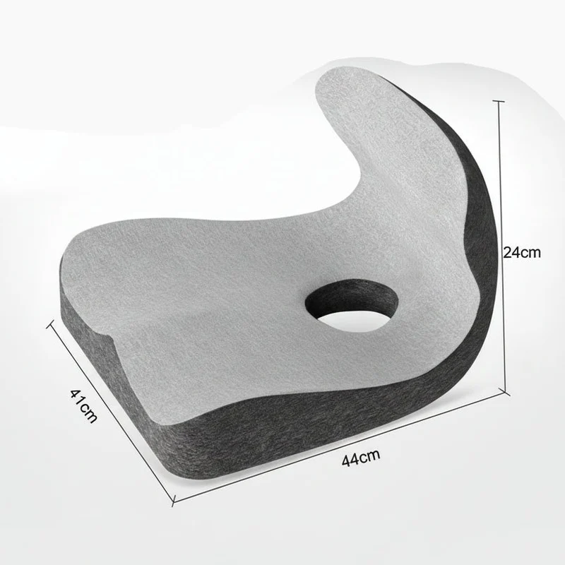 Euroselle L-Shaped Memory Foam Back Support Cushion For Pain Relief