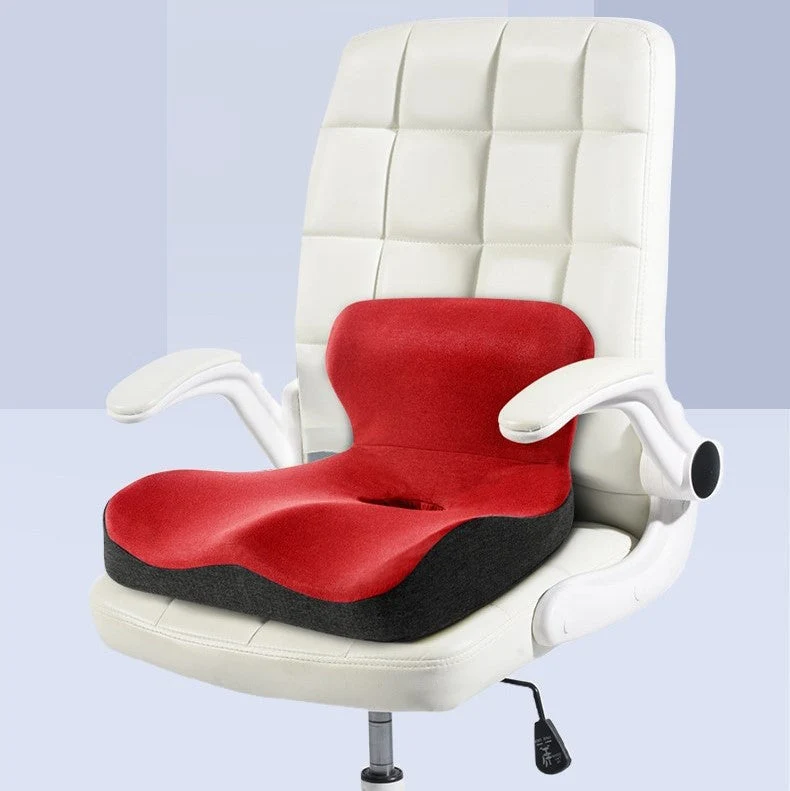 Euroselle L-Shaped Memory Foam Back Support Cushion For Pain Relief