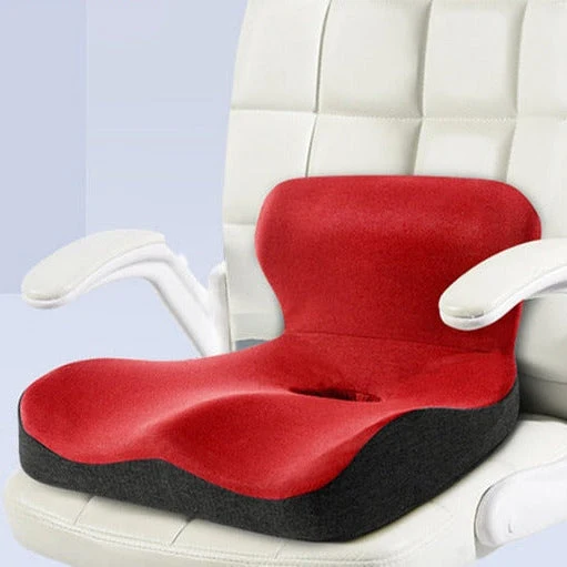 Euroselle L-Shaped Memory Foam Back Support Cushion For Pain Relief
