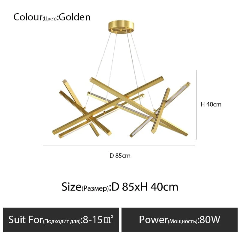 Maverick Chandelier Sputnik Inspired By Euroselle Lighting