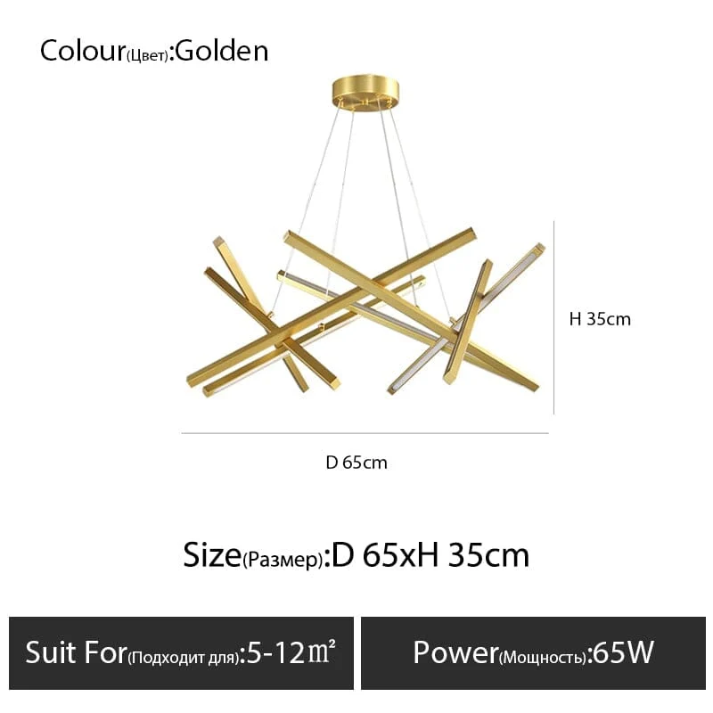 Maverick Chandelier Sputnik Inspired By Euroselle Lighting