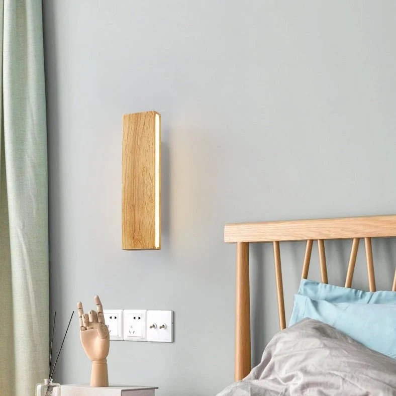ArdenGlow Wooden LED Wall Light For Minimalist Rooms By Euroselle