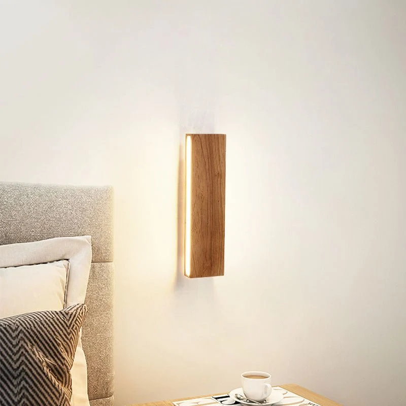 ArdenGlow Wooden LED Wall Light For Minimalist Rooms By Euroselle