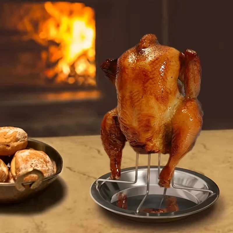 Euroselle Vertical Chicken Roasting Rack For Even Crisp Cooking