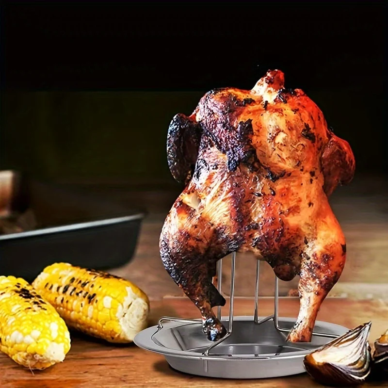 Euroselle Vertical Chicken Roasting Rack For Even Crisp Cooking