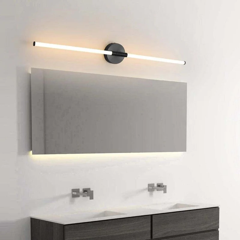 Mason Tube Mirror Light From Euroselle With Soft Diffused Illumination