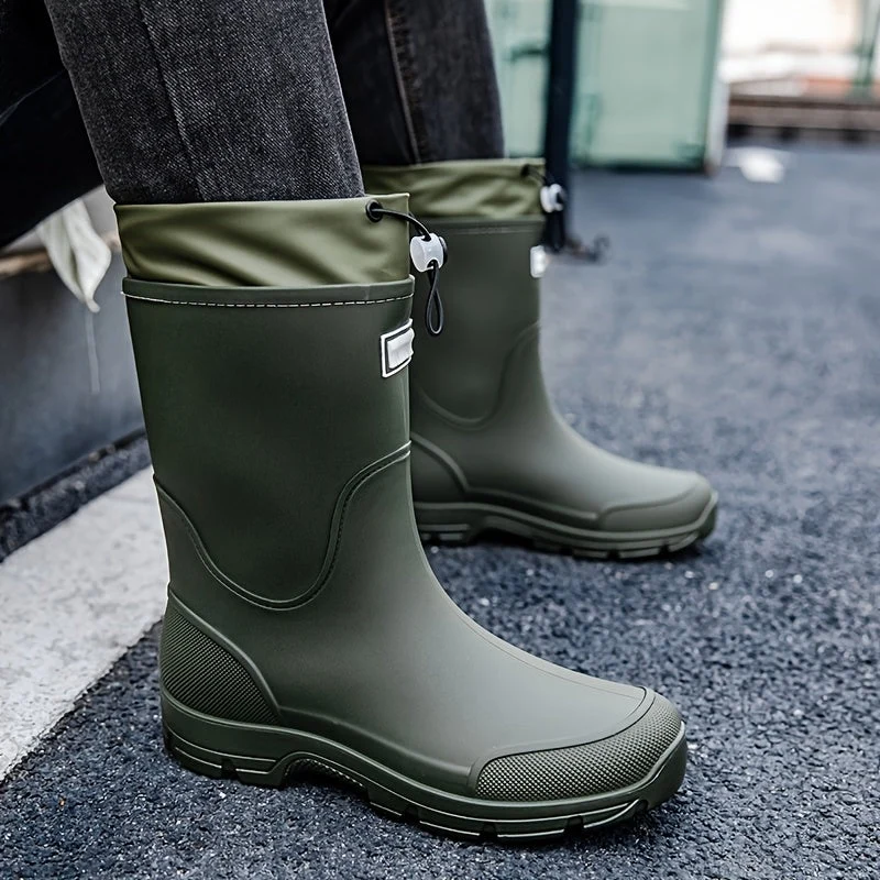 Euroselle Durable Mid-Calf Waterproof Boots for Men and Women