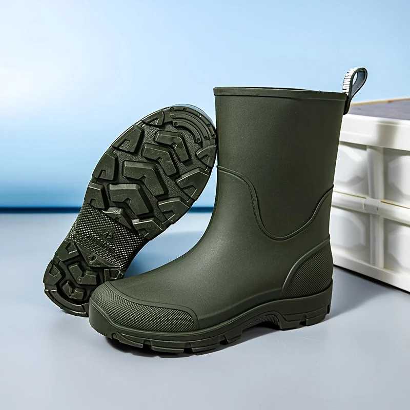 Euroselle Durable Mid-Calf Waterproof Boots for Men and Women