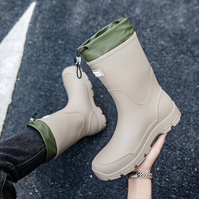 Euroselle Durable Mid-Calf Waterproof Boots for Men and Women