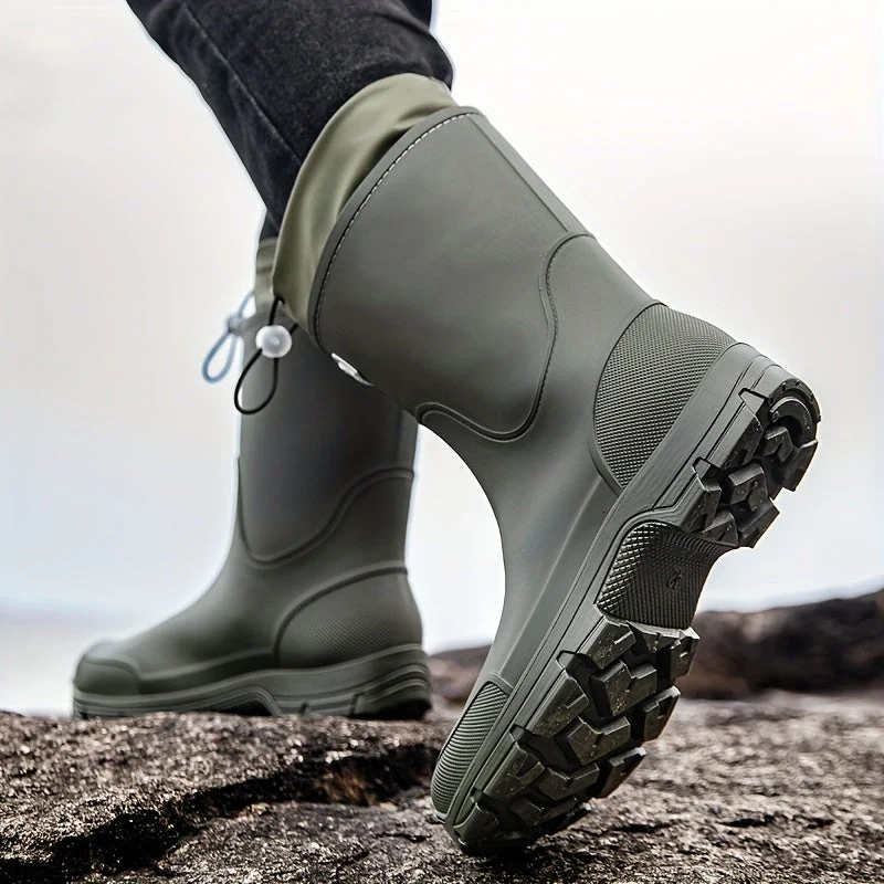 Euroselle Durable Mid-Calf Waterproof Boots for Men and Women