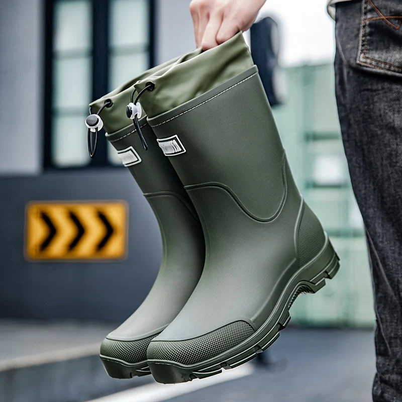 Euroselle Durable Mid-Calf Waterproof Boots for Men and Women