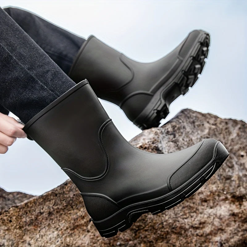 Euroselle Durable Mid-Calf Waterproof Boots for Men and Women
