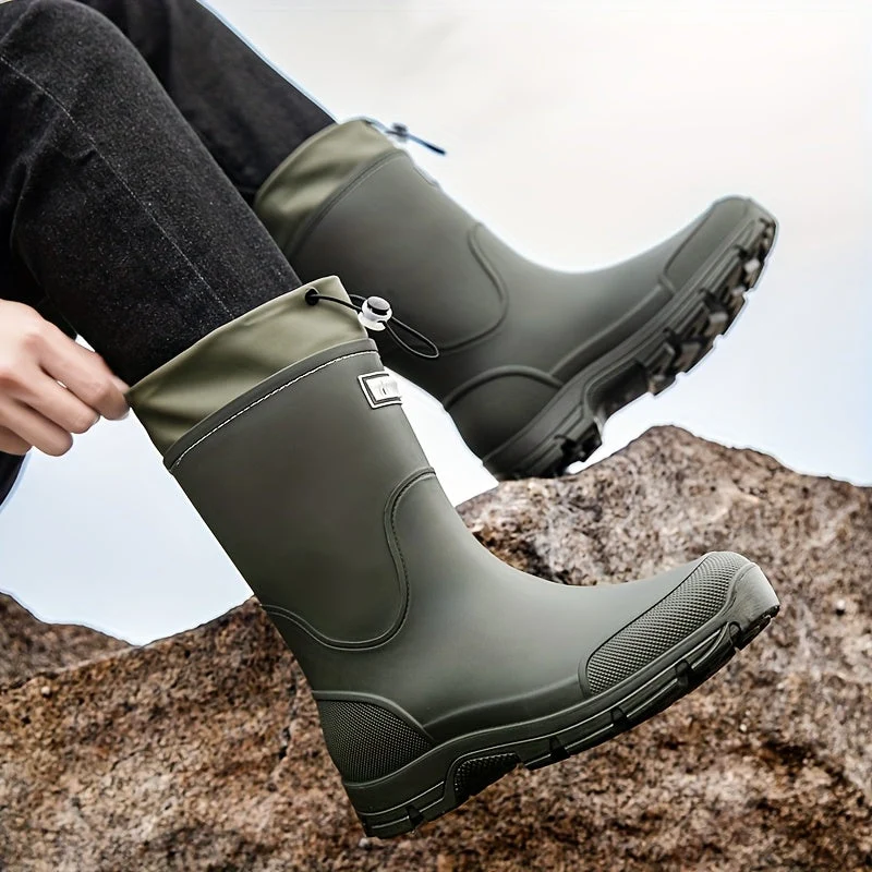 Euroselle Durable Mid-Calf Waterproof Boots for Men and Women