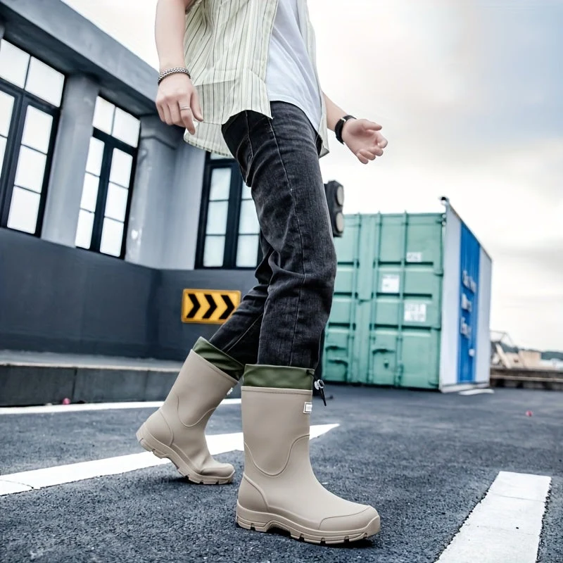 Euroselle Durable Mid-Calf Waterproof Boots for Men and Women