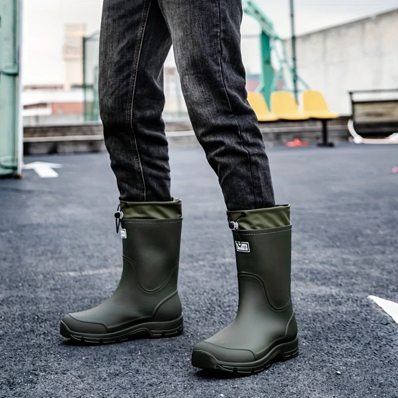Euroselle Durable Mid-Calf Waterproof Boots for Men and Women