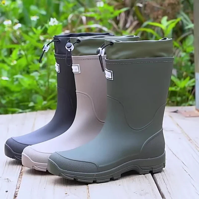 Euroselle Durable Mid-Calf Waterproof Boots for Men and Women