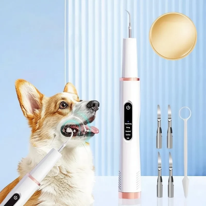 Euroselle Advanced Ultrasonic Pet Teeth Cleaning Device With 5 Care Levels