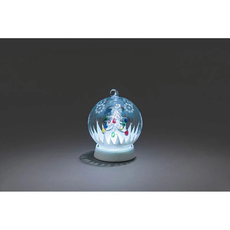 Glaskugel Weihnachtsbaum mit 3 Funktionen Timer RGB-Farbwechsel 1 RGB Diode batteriebetrieben